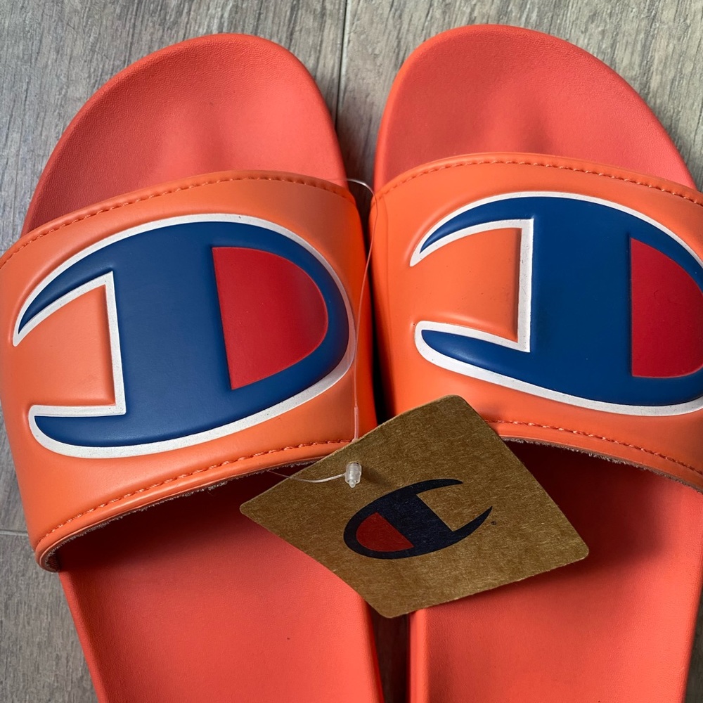 Never worn Champion slides